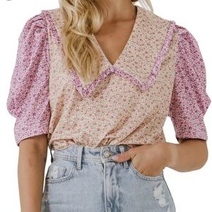 COPY - NWT Free the Roses floral blouse